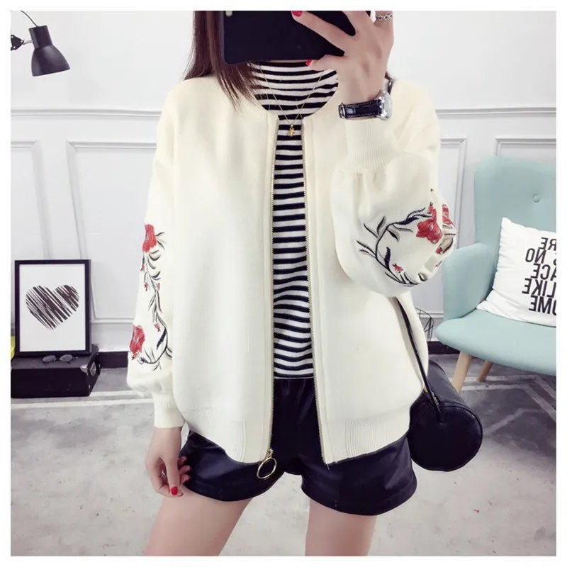 2019 Female Cardigan Cardigans Fashion Autumn Winter Warm O Neck Women Long Sleeve Casual Loose Sweater Knitted Tops |