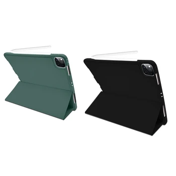 

for 2020 iPad Pro 11 Protective Sleeve Tpu netic Suction Pen Slot Flat Leather Case Dormant Soft Shell