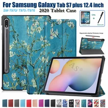 Чехол для Samsung Galaxy Tab S7 Plus 12 4 2020 T970 T975 трехслойный смарт Магнитный