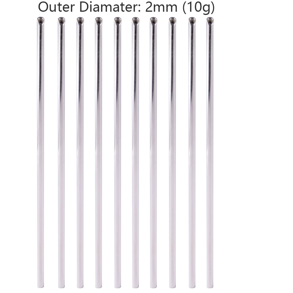 Aguja De Piercing Receptora De Acero Inoxidable - Tubo De 8mm Para Body Piercing, Herramienta Profesional Esterilizada Individual