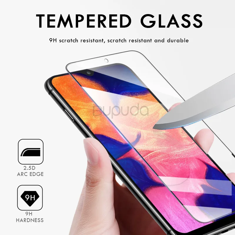 

3Pcs Protective Glass for Samsung Galaxy A6 A7 A8 Plus A9 2018 Screen Protector 2.5D Tempered Glass for Samsung J6 J4 Plus A10
