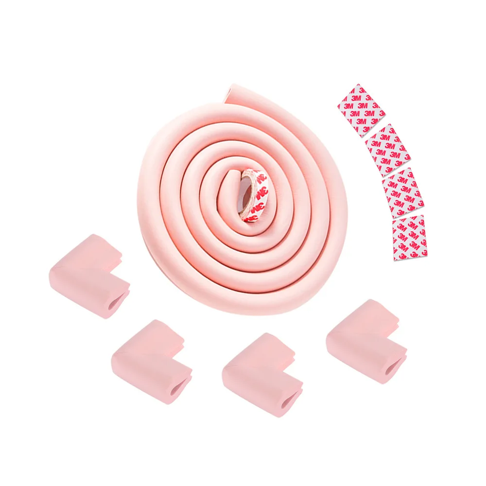 【VisioN Shop】2M U Bumper Strip+4Pcs Child Protection Corner Protector ...