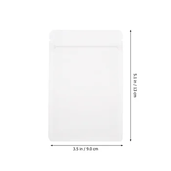 

100pcs Clear Transparent Safe Ziplock Bags Clear Sealed Pouches Sealing Bags for Dry Fruit