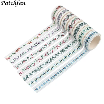 

20pcs/lot A4078 Patchfan Colored Flowers Washi Tape Paper DIY Planner Masking Tape Adhesive Tapes Stickers Decorative Stationery
