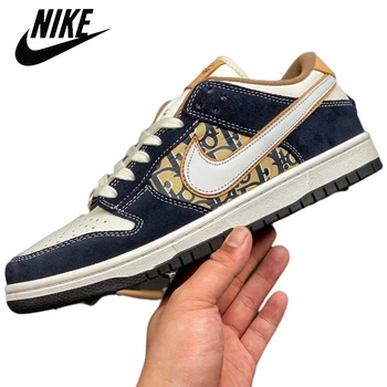 

Original Nike Dior x Air Jordan 1 SB Dunk Low aj1 Men's Basketball Shoes Women Sports Outdoor Sneakers Eur Size 36-47 CN6818-003