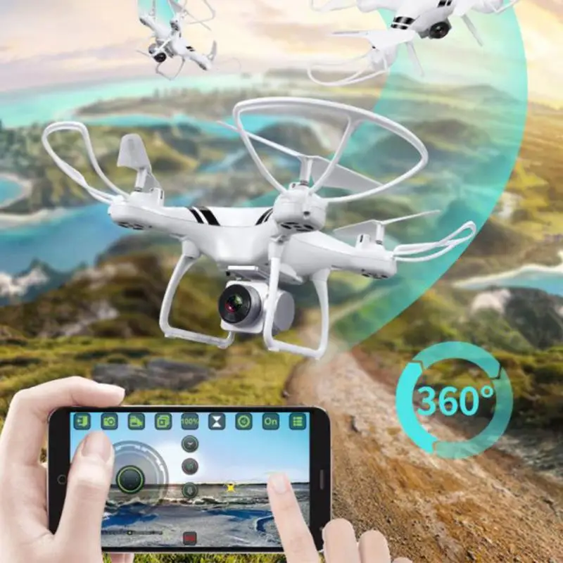 

RC Drone Helicopters With WIFI 2MP HD Camera 6-Axis Gyro Foldable Quadcopter 20 minutes battery life Drone Quadcopter Kids Gift