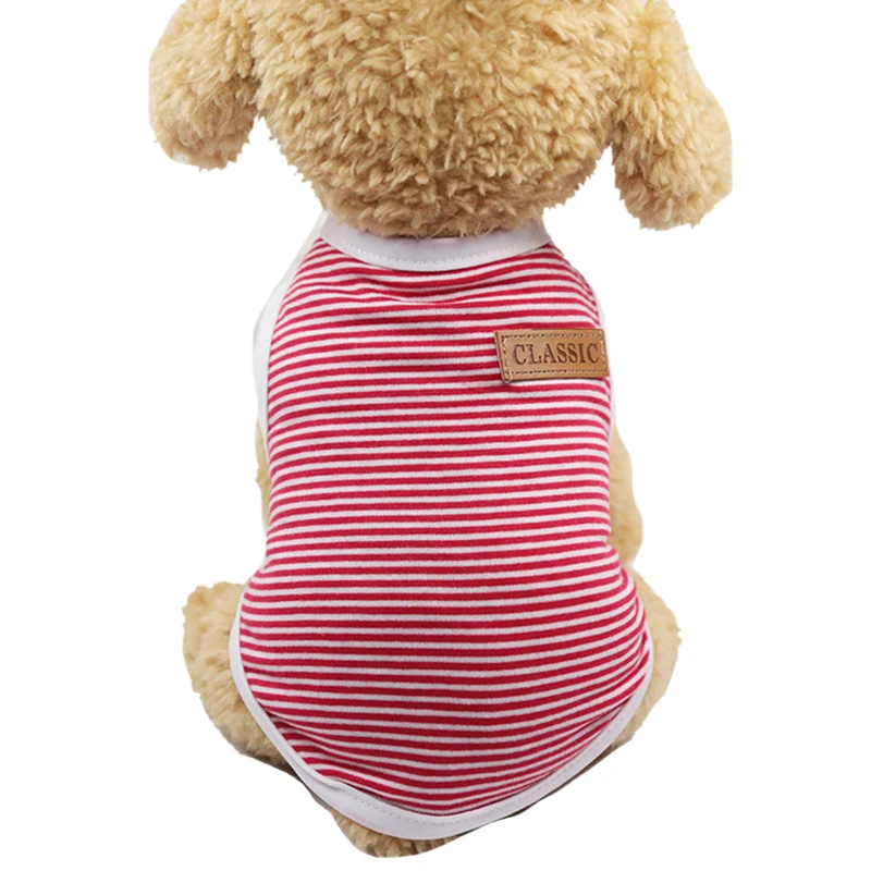 Одежда для собак Жилет Одежда для собак Продукты жилет для щенка летний жилет одежда для маленьких собак хлопковая футболка одежда - Цвет: 9