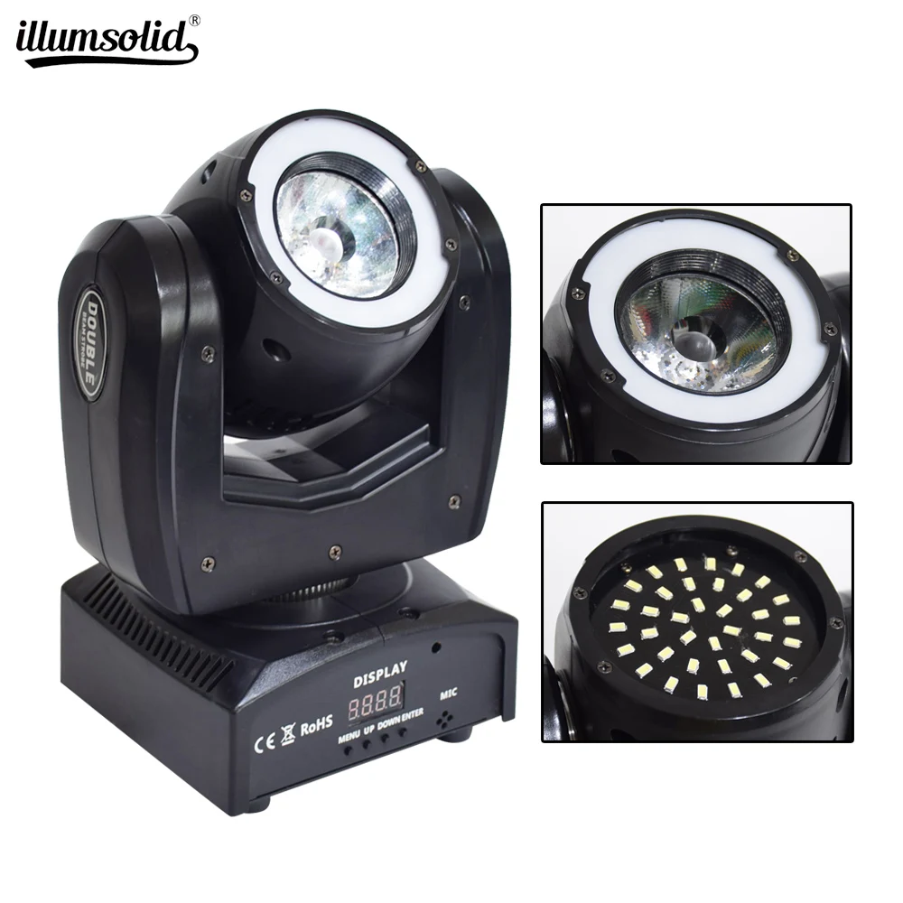 

Led moving head light RGBW DMX Control Strobe Effects with DJ Stage Lighting Club Wedding Party