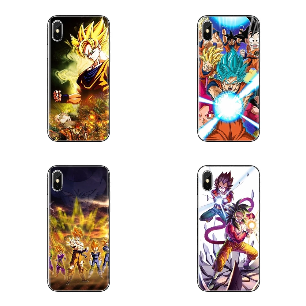 For LG Spirit Motorola Moto X4 E4 E5 G5 G5S G6 Z Z2 Z3 G2 G3 C Play Plus Mini TPU Cover Bag dragon ball z hero goku super saiyan |