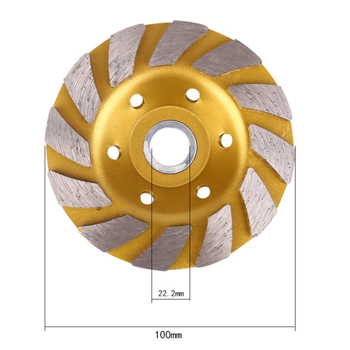 Новейший 1 шт. алмазный шлифовальный диск колеса бетонная чашка диск кладка камня инструмент 100 мм