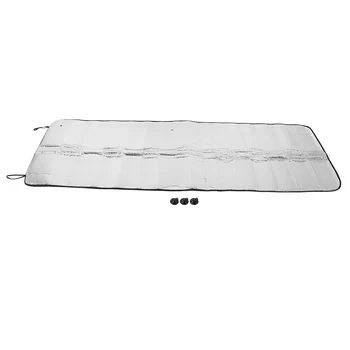 

220X80cm Car Window Sun Shade Windshield Screen UV Block Cover Protector Sun Visor Double-Sided Reflective Aluminum Foil Silver