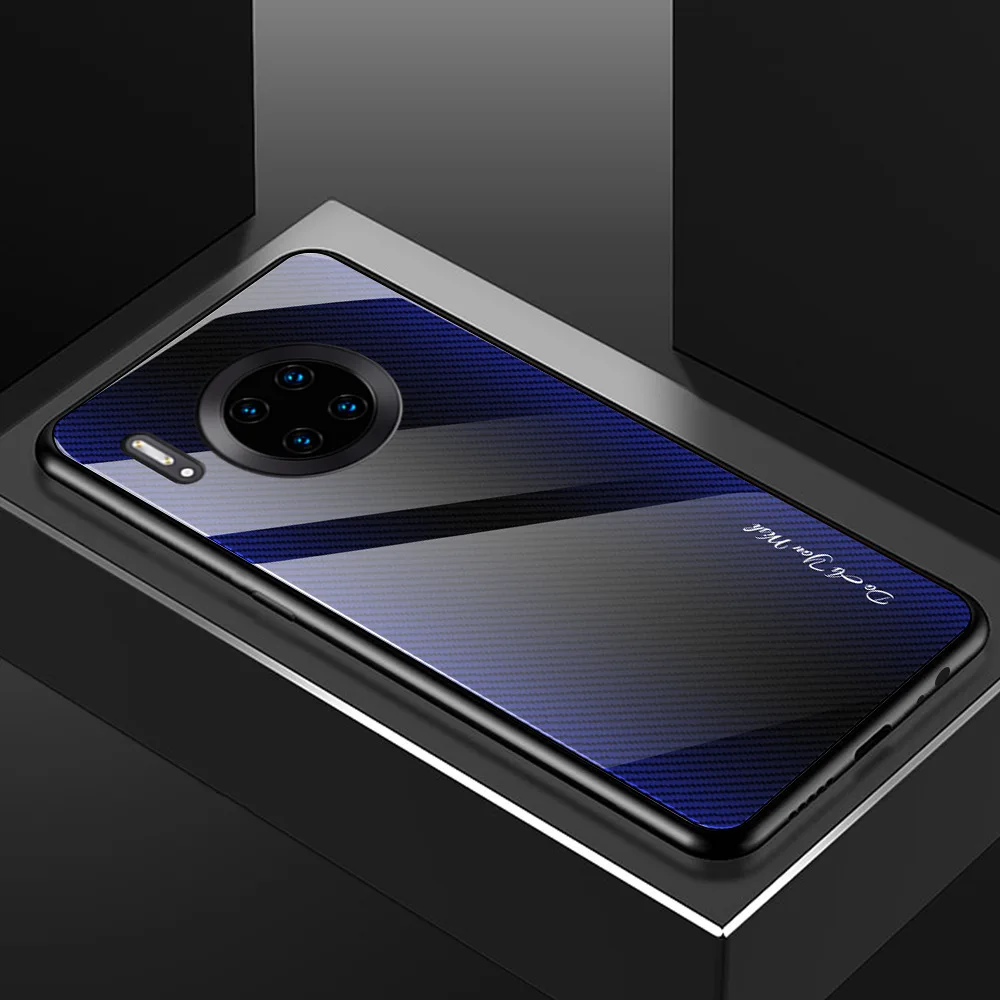 Для huawei mate 30 Pro P30 P30 Pro P30 Lite винтажный роскошный мягкий чехол с рамкой из закаленного стекла для huawei mate 30 Чехол
