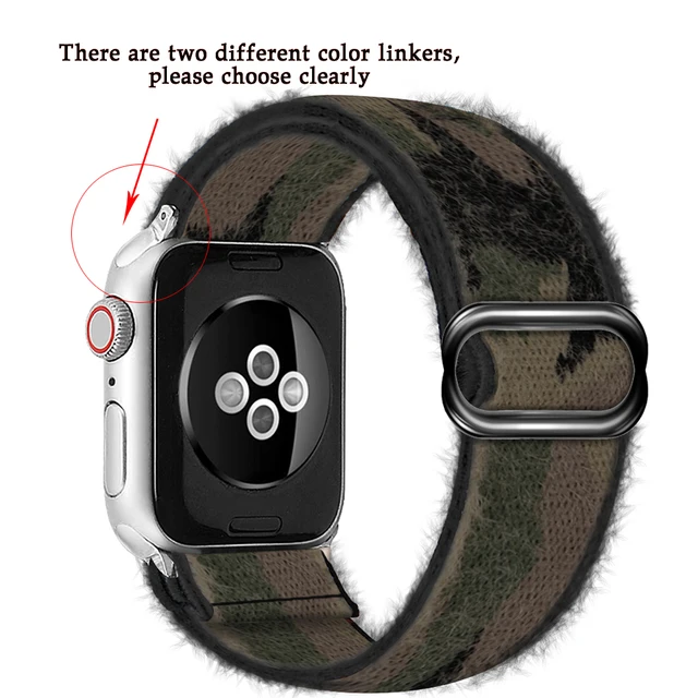 Soft and comfortable nylon Loop elastic buckle Apple watch band 38mm 42mm Series 7 SE654321 For iWatch Strap Bohemia braid  44mm 19