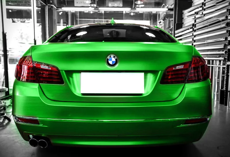 Green Brushed Metallic Vinyl Wrap-3