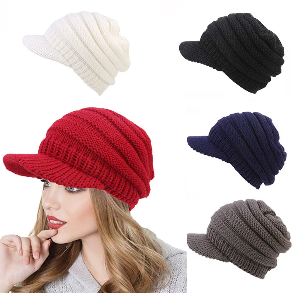 Зимние женские Мягкие Шапки береты тянущиеся вязаные шапки теплые шерстяные с