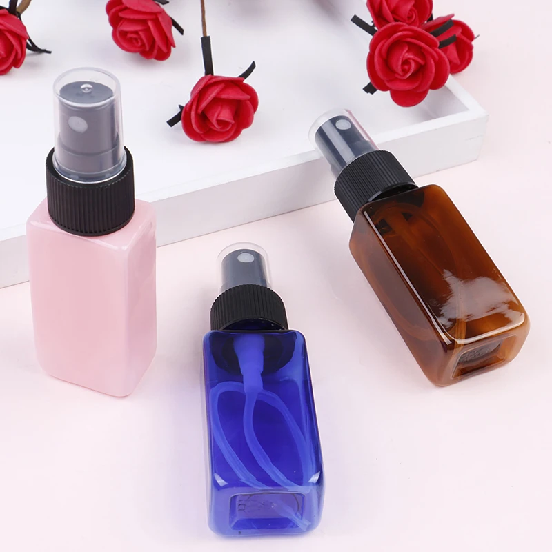 1pc Empty Plastic Fine Mist Spray Bottle Portable Refillable Sprayer Bottles Esstenial Oil Liquid Atomizer Makeup Spray Bottle
