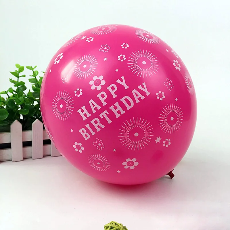 50 шт./компл. 12 дюймов воздушных шаров из латекса многоцветный Happy День рождения воздушные шары для украшения поставки надувной шар BJStore