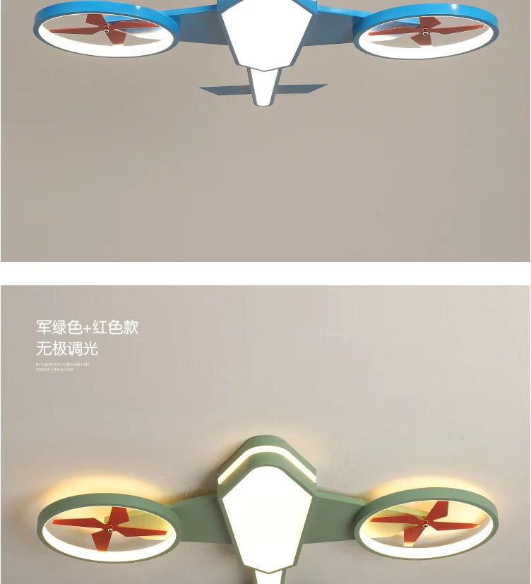 Современная потолочная лампа летательный аппарат светодиодные люстры свет самолет голубое освещение дети домашние светильники для светильник для детской комнаты светильники