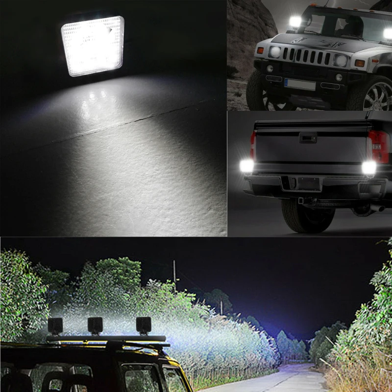 Рабочий светильник лампочка 12v Led универсальный автомобиль мотоцикл Лодка тракторный прицеп грузовик Вождение туман внедорожный светодиодный балки точечный светильник