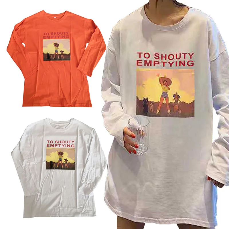 Fashion Women T Shirt Basic Tshirt Female Tops Long Sleeve Woman Tee Shirt Spring Autumn Ladies Tops Tee Shirt Womens T-shirts Plus Size5 (1)