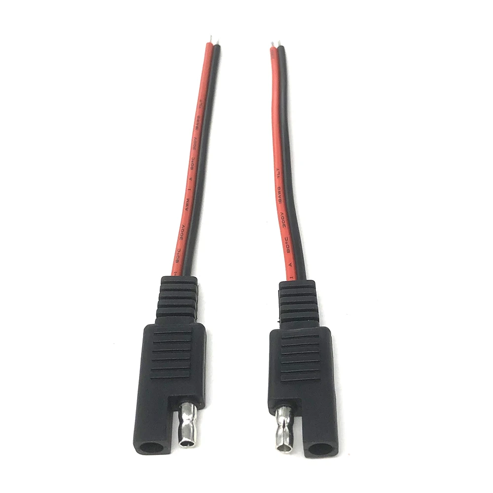 2 шт. Удлинительный кабель 18AWG SAE 2-контактный быстроразъемный штекер 10 А панель
