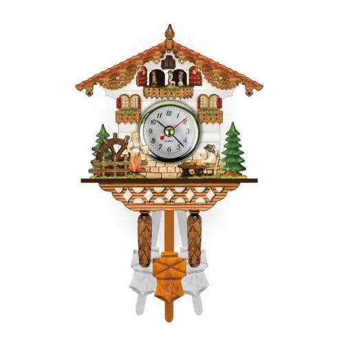 large clock Cuckoo Clock Living Room Wall Clock Bird Cuckoo Alarm Clock wall Watch Wooden Living Room Clock Home Decoration Accessories cuckoo wall clocks Wall Clocks