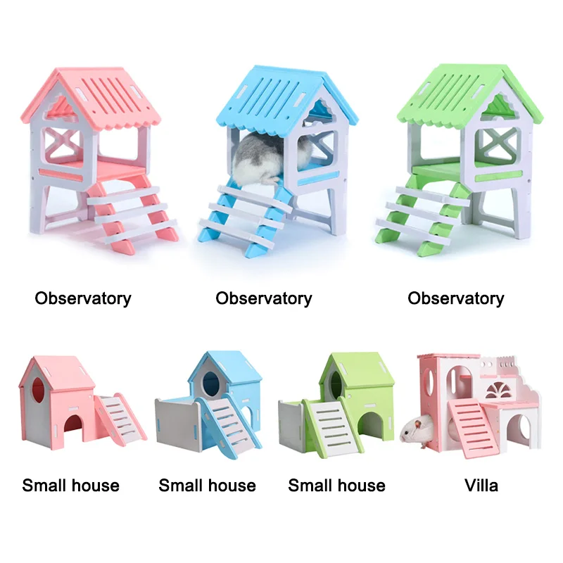 Мини-домик для маленьких животных, экологически чистый Гладкий моющийся спальный дом для домашних животных, может CSV