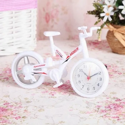BikeWT Креативный Ретро Будильник-мотоцикл поезд велосипед моделирование модель будильник подарки для детей украшение дома - Цвет: BikeWT
