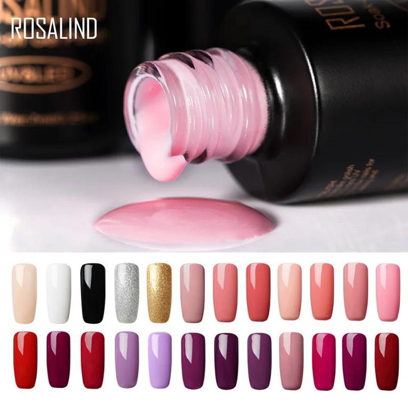 Rosalind Nail Polish Hybrid Varnishes Gel Vernis Semi Permanent Nail Art Manicure Primer Acrylic Poly Base Gel Of Nail Extension