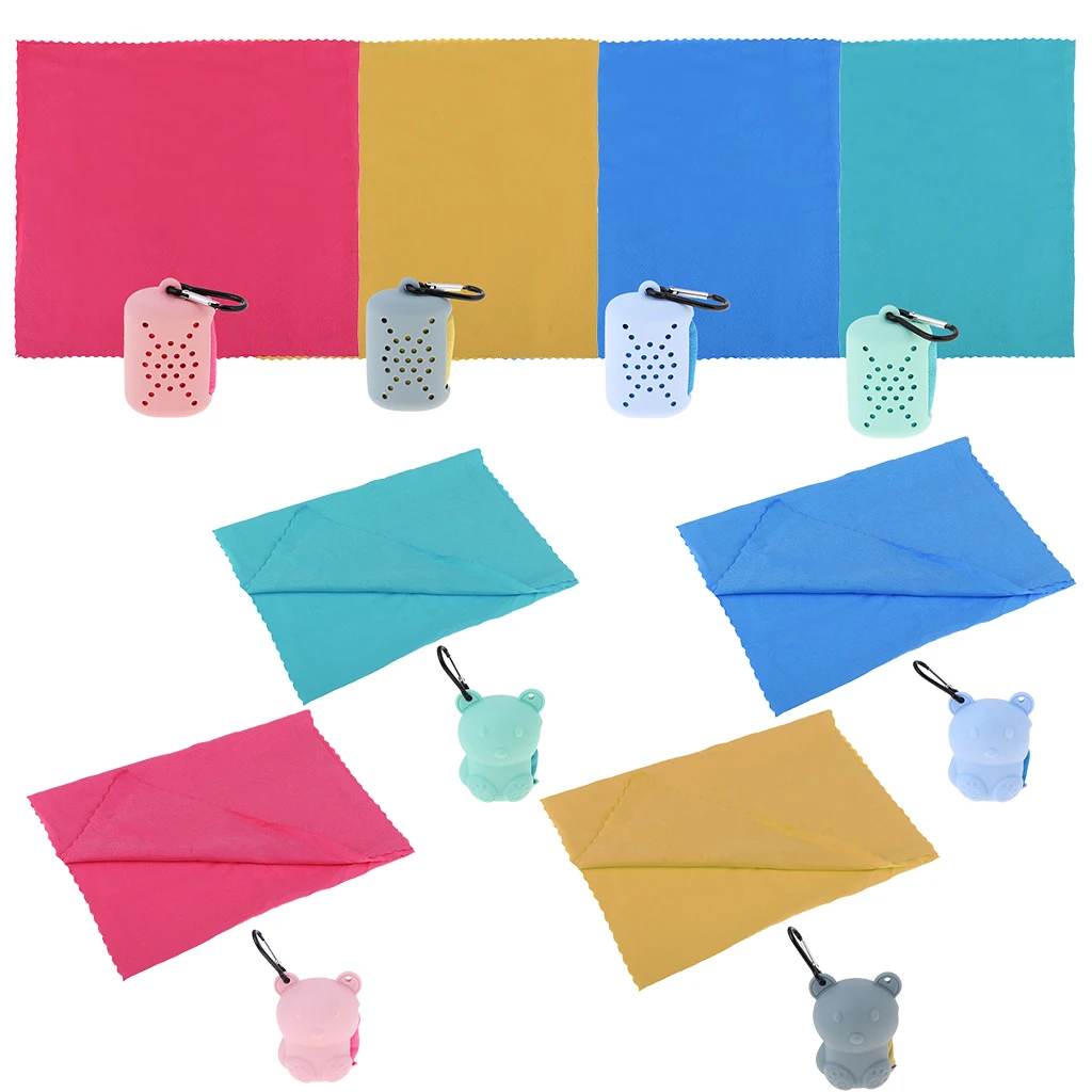 Microfibre Travel Towel Camping Sports Beach Gym Yoga Quick Dry Towel with Case