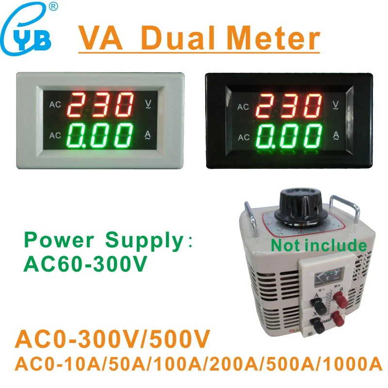 Amperometro LED YB4835VA, Display Digitale AC 500V/50A, Voltmetro E Tester Di Corrente Con Trasformatore Aperto