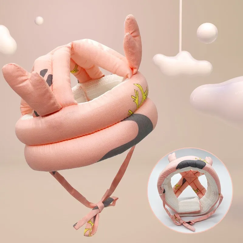 Toddler Infant Safety Helmet Baby Hat Helmets Learn to Walk Hat Baby Protective Play Helmet Soft Comfortable Harnesses Cap