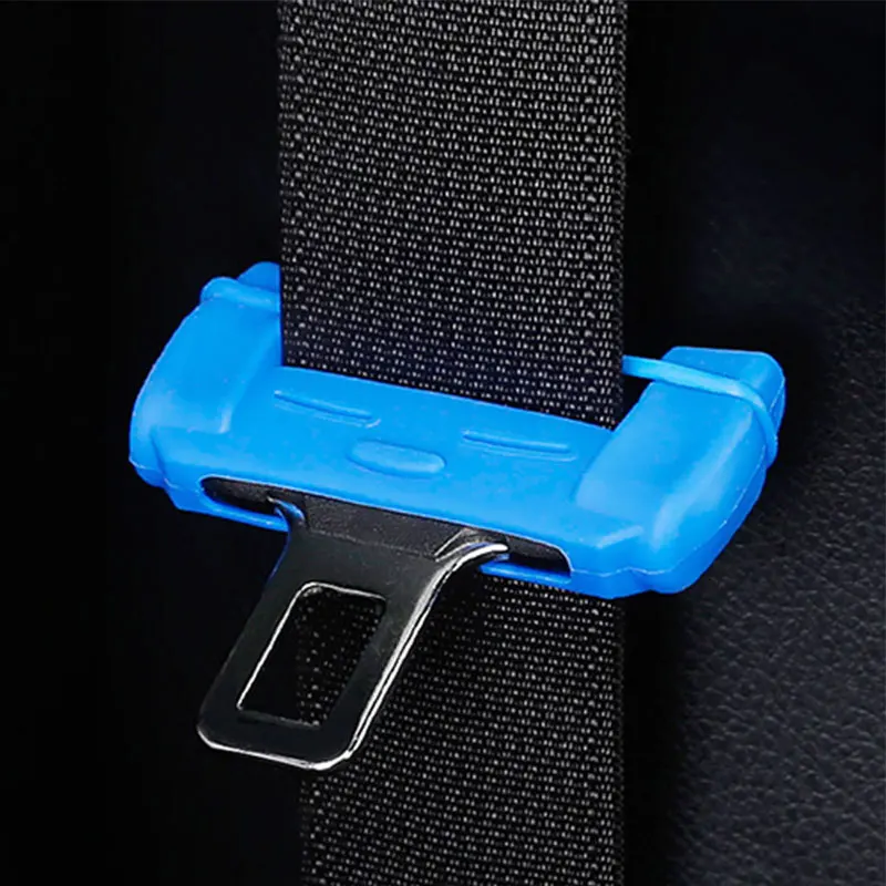 1pcs Car Safety Belt Buckle Silicon Protector Anti-Scratch Seat Belt Buckle Clip Interior Accessories for BMW VW Audi Toyota