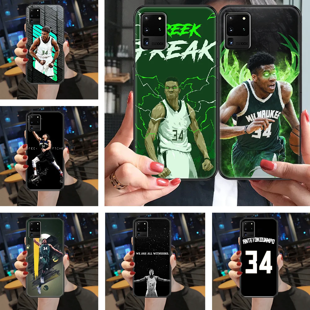 Чехол для телефона с алфавитом Giannis Ante Samsung Galaxy Note 4 8 9 10 20 S8 S9 S10 S10E S20 Plus UITRA Ultra