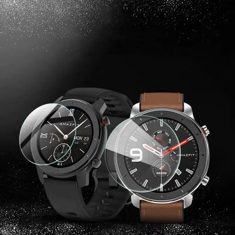 Смарт часы закаленное стекло экран протектор защитный браслет ремешок для Huami AMAZFIT GTR 42/47 мм