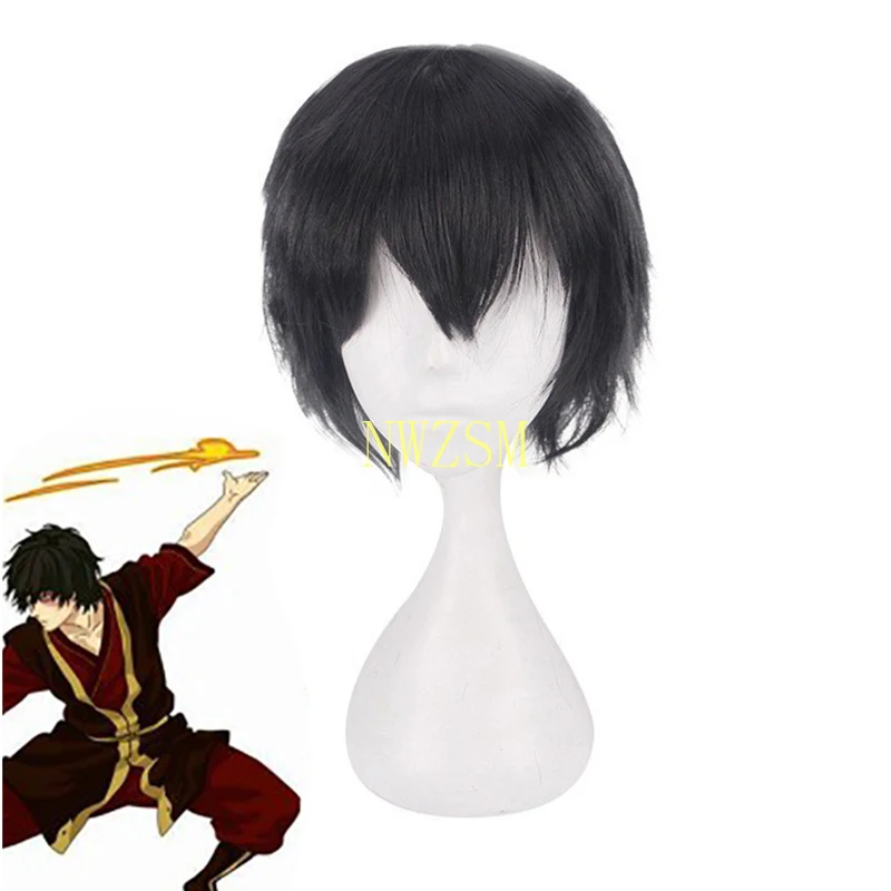 Avatar The Last Airbender Prince Zuko Cosplay Wig for Halloween Party Heat Resistant Hair Costume Accessories | Тематическая одежда
