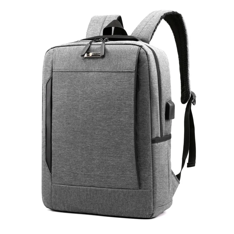 13,3 дюймовый ноутбук рюкзак Для мужчин Водонепроницаемый Оксфорд мужской рюкзак Для женщин большой Ёмкость школьные ранцы черный Зарядка через usb - Цвет: Dark Gray