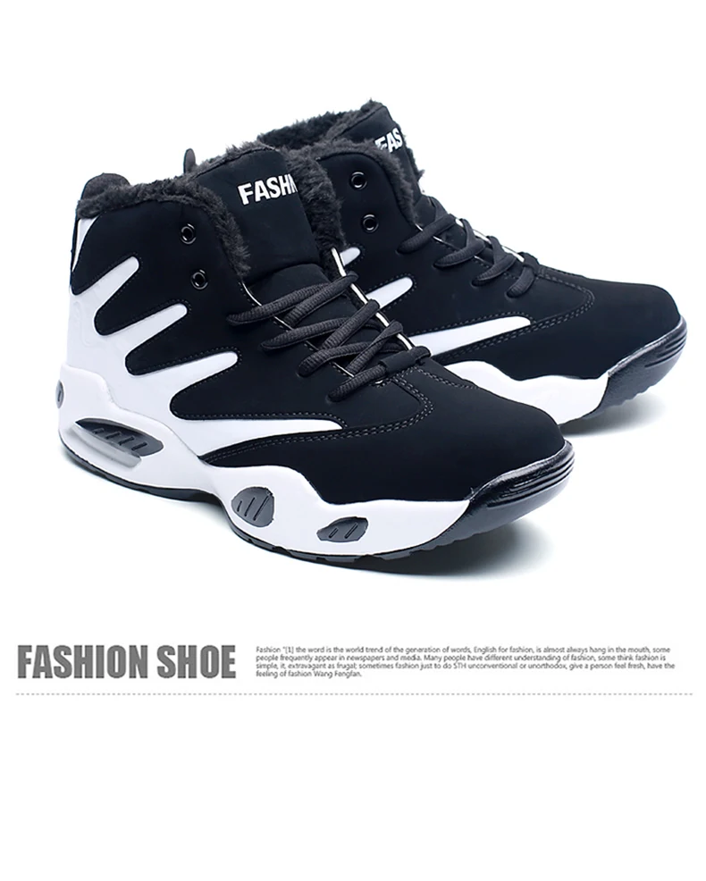 Shoes Men Sneakers Plush Warm Snow Boots Men Boots Fashion Hip Hop Shoes Men Sneakers Casual Shoes tenis masculino adulto AODLEE