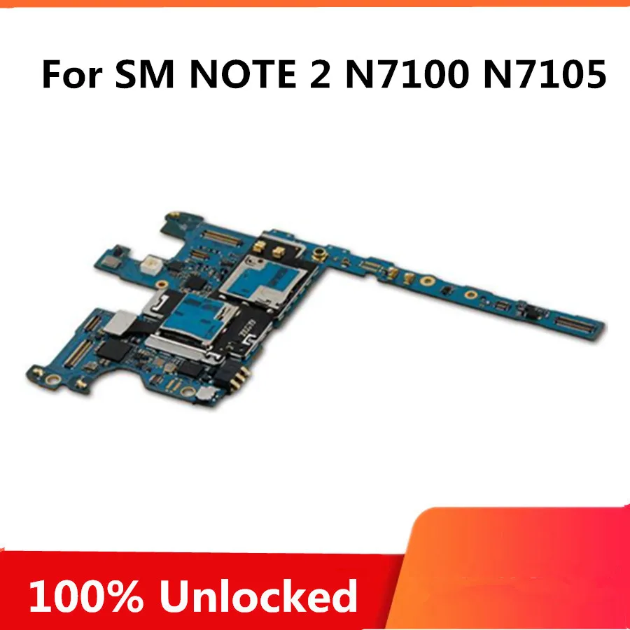 Материнская плата для samsung Galaxy Note 2 N7100 16 Гб оригинальная разблокированная материнская плата для Galaxy Note 2 N7100 с системой Android