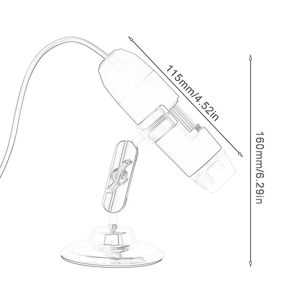 1080p цифровой мини-микроскоп камера совместима с Android, Mac, Window, Linux USB микроскоп, 1000x зум