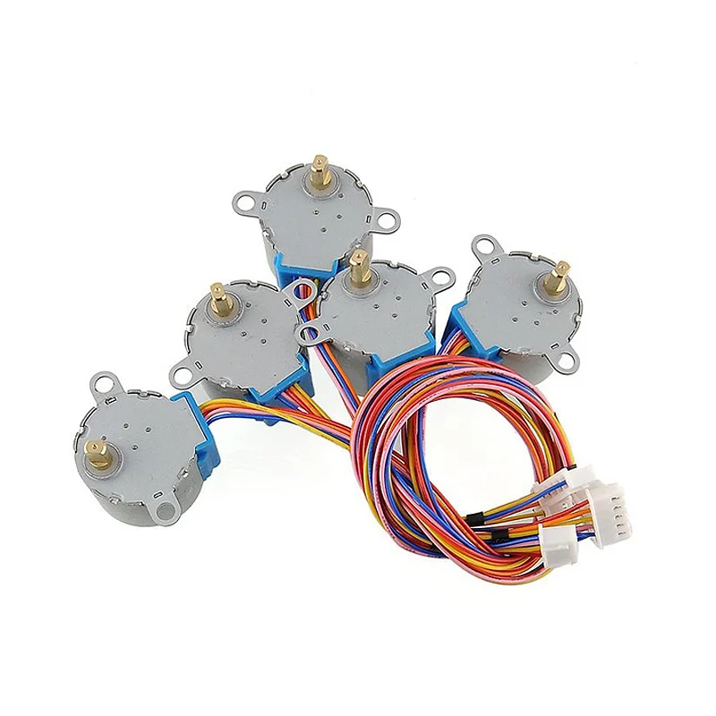 5 комплектов шаговый двигатель 28BYJ-48 5V DC 4 этапа 5-проводной+ ULN2003 драйвер платы