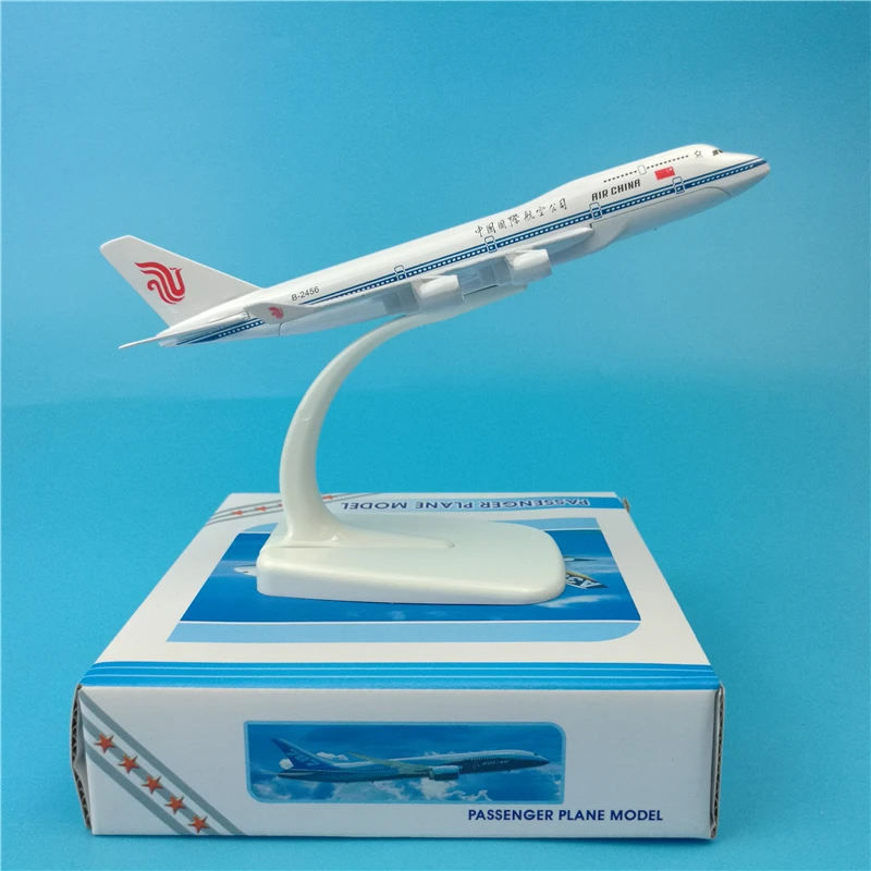 Air China B747 1:400 масштаб самолетов 16 см Air China Boeing 747 моделирование статическая твердая металлическая модель самолета авиация украшения коллекционные - Цвет: Air China B747
