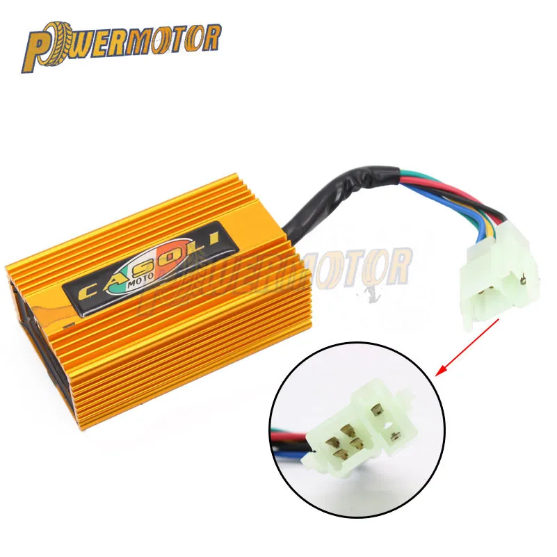 Мотоцикл 6Pin гоночный DC CDI для CG125 150 200 250cc грязи питбайк ATV Quad Багги скутер замена зажигания аксессуары