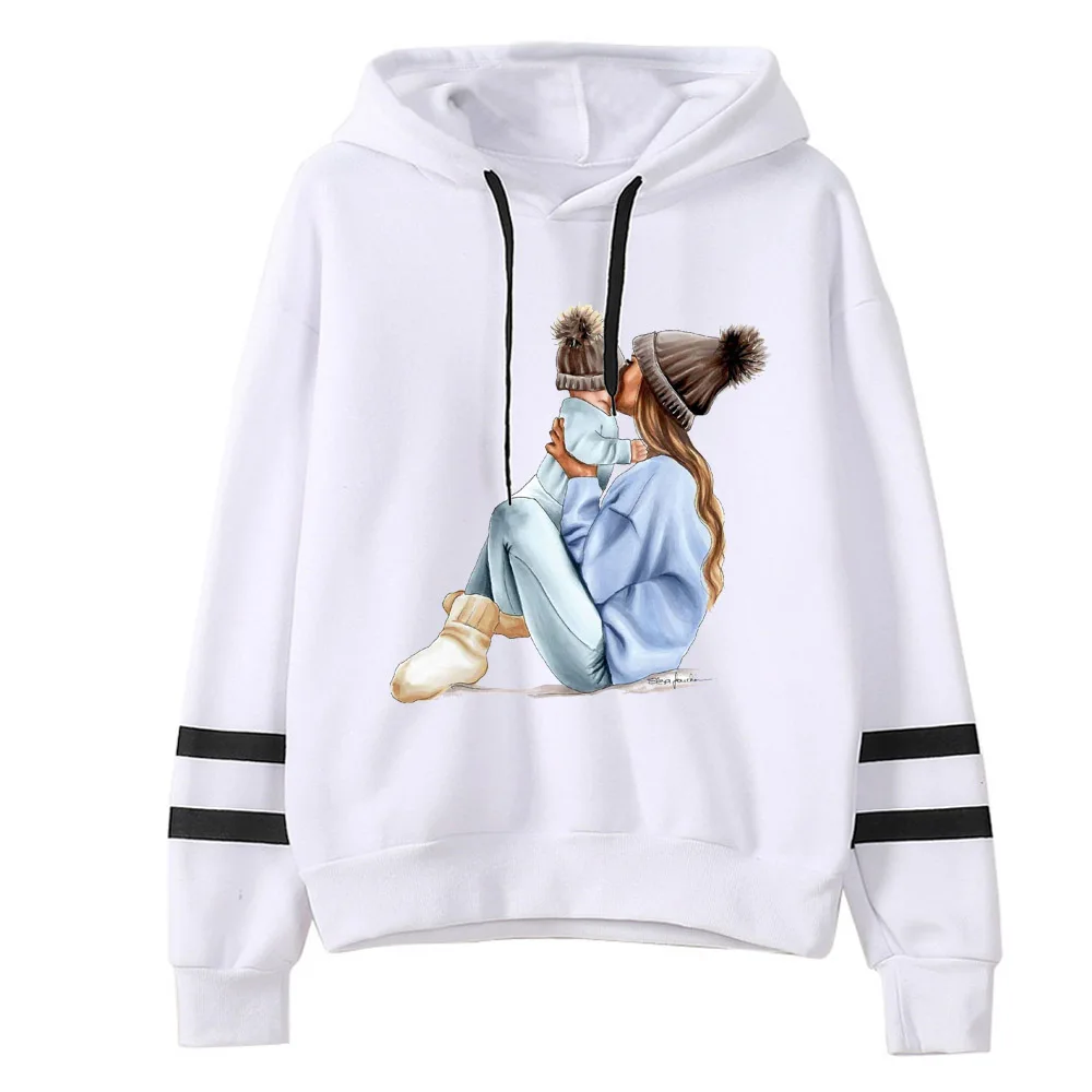 New 2019 Autumn Winter Women MOM mouse print Hoodies The twins baby mouse printed Hooded Tops print