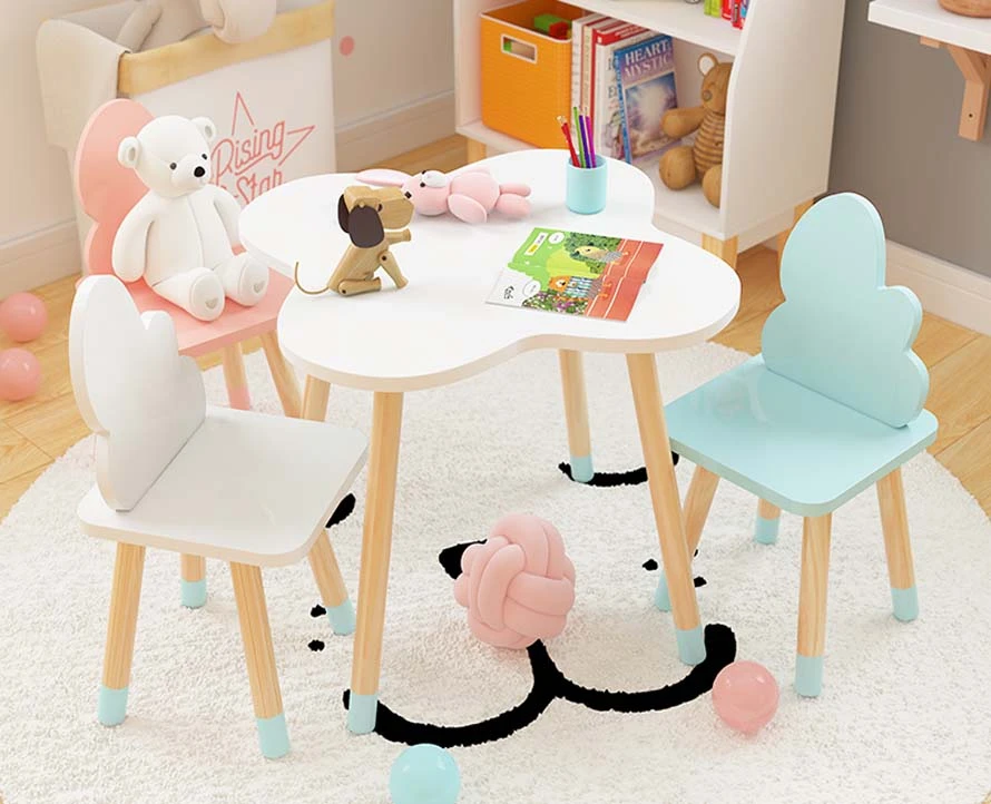 Mesa de estudio con sillas para mesa de de guardería, fácil instalación, escritorio de aprendizaje|Mesas infantiles| - AliExpress