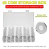 60Pcs/Set 41MM Portable Coin Holders Reusable Acrylic Transparent Storage Cases Round Protector Organizers for Collection 4