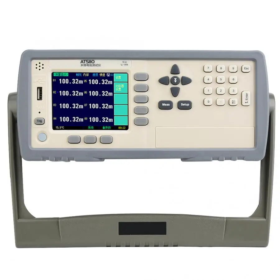 

Resistance Meter AT5110 High Accuracy 0.05% Multi-Channel Ohm Meter 10 Channels Resistance Meter Tester Circuit Testers