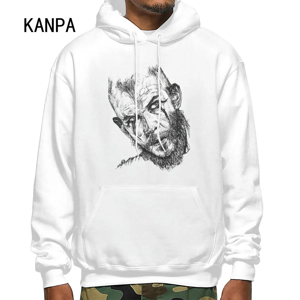 

2023 мужская одежда с рисунком армированный 3D-рисунок, модная мужская Толстовка Harajuku с капюшоном, повседневная куртка, модная белая толстовка