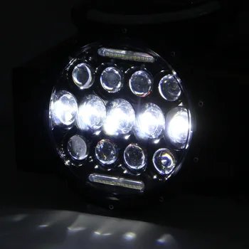

280W 7-inch Angel Eye Headlight 27 Beads DC12V For Jeep Wrangler JK TJ LJ 97-17 2*LED Headlight 2*H4-H13 Adapter