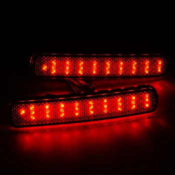 

2pcs Rear Bumper Reflector LED Tail Brake Light Red Lamp Fit for Toyota Highlander 2011 2012 2013